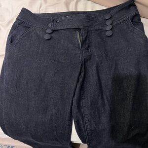 Women's Flare & Wide Leg Jeans - Dark Blue